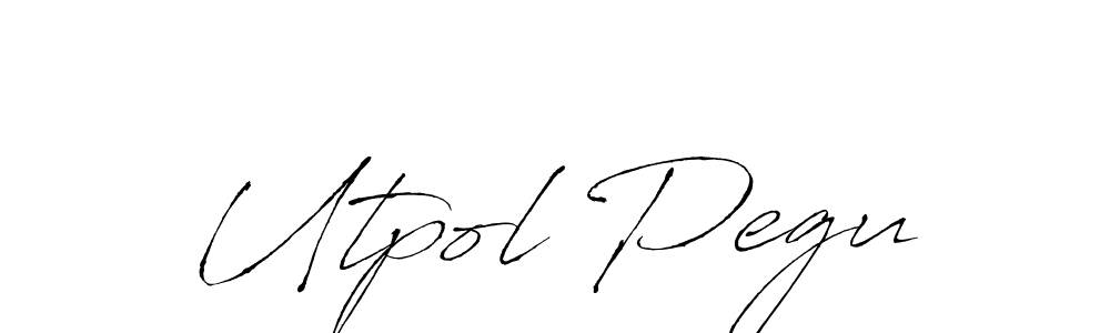 Design your own signature with our free online signature maker. With this signature software, you can create a handwritten (Antro_Vectra) signature for name Utpol Pegu. Utpol Pegu signature style 6 images and pictures png