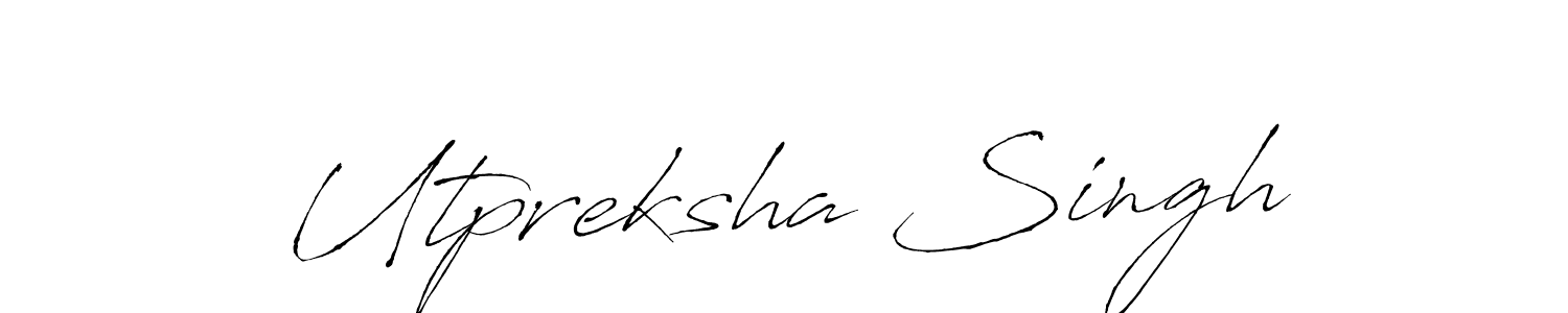 Design your own signature with our free online signature maker. With this signature software, you can create a handwritten (Antro_Vectra) signature for name Utpreksha Singh. Utpreksha Singh signature style 6 images and pictures png