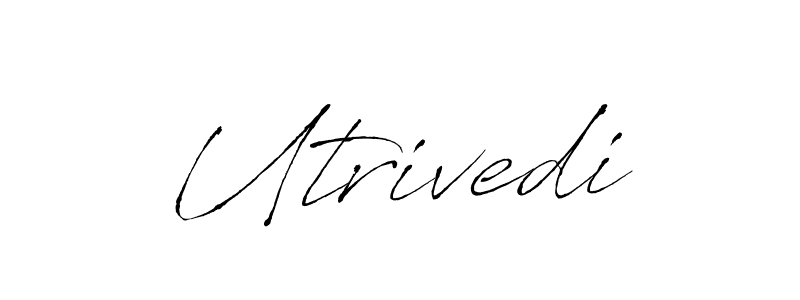 Also You can easily find your signature by using the search form. We will create Utrivedi name handwritten signature images for you free of cost using Antro_Vectra sign style. Utrivedi signature style 6 images and pictures png