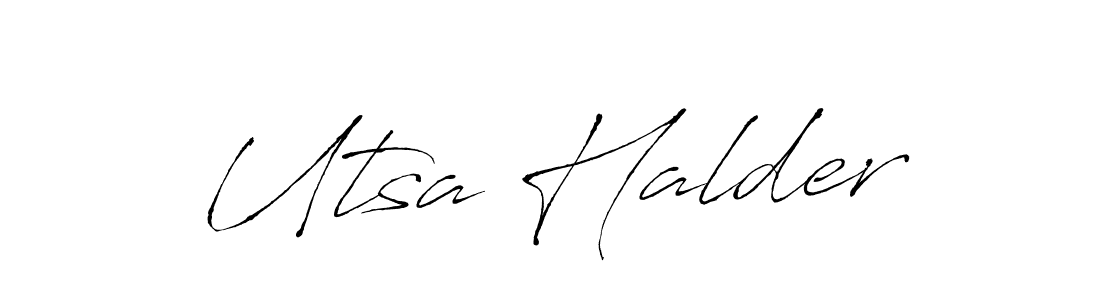 Similarly Antro_Vectra is the best handwritten signature design. Signature creator online .You can use it as an online autograph creator for name Utsa Halder. Utsa Halder signature style 6 images and pictures png