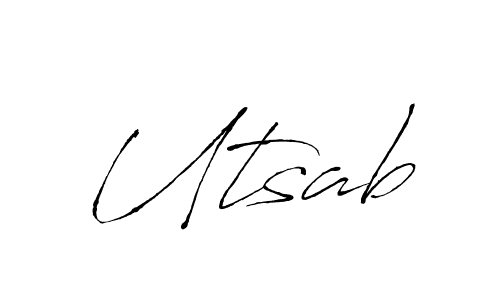Similarly Antro_Vectra is the best handwritten signature design. Signature creator online .You can use it as an online autograph creator for name Utsab. Utsab signature style 6 images and pictures png
