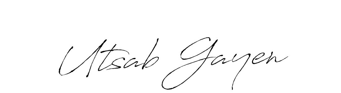 Also You can easily find your signature by using the search form. We will create Utsab Gayen name handwritten signature images for you free of cost using Antro_Vectra sign style. Utsab Gayen signature style 6 images and pictures png