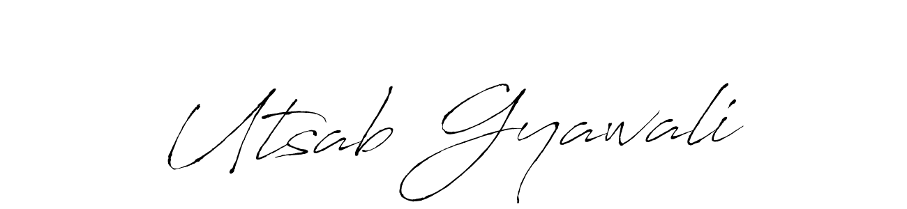 You should practise on your own different ways (Antro_Vectra) to write your name (Utsab Gyawali) in signature. don't let someone else do it for you. Utsab Gyawali signature style 6 images and pictures png