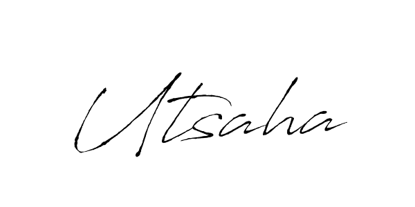 How to Draw Utsaha signature style? Antro_Vectra is a latest design signature styles for name Utsaha. Utsaha signature style 6 images and pictures png