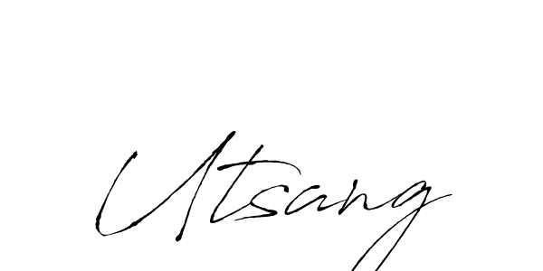 if you are searching for the best signature style for your name Utsang. so please give up your signature search. here we have designed multiple signature styles  using Antro_Vectra. Utsang signature style 6 images and pictures png