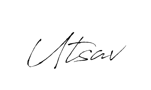 Make a beautiful signature design for name Utsav. Use this online signature maker to create a handwritten signature for free. Utsav signature style 6 images and pictures png