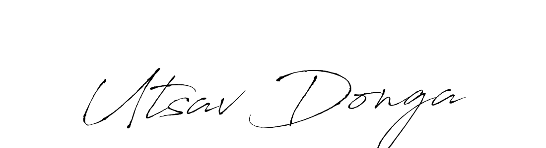 You should practise on your own different ways (Antro_Vectra) to write your name (Utsav Donga) in signature. don't let someone else do it for you. Utsav Donga signature style 6 images and pictures png