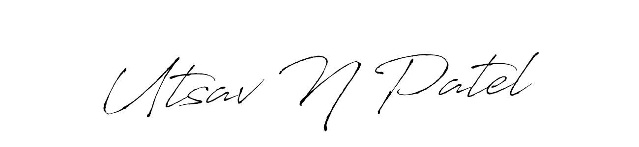 How to make Utsav N Patel signature? Antro_Vectra is a professional autograph style. Create handwritten signature for Utsav N Patel name. Utsav N Patel signature style 6 images and pictures png