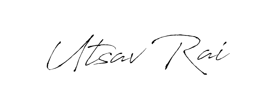 Make a beautiful signature design for name Utsav Rai. Use this online signature maker to create a handwritten signature for free. Utsav Rai signature style 6 images and pictures png