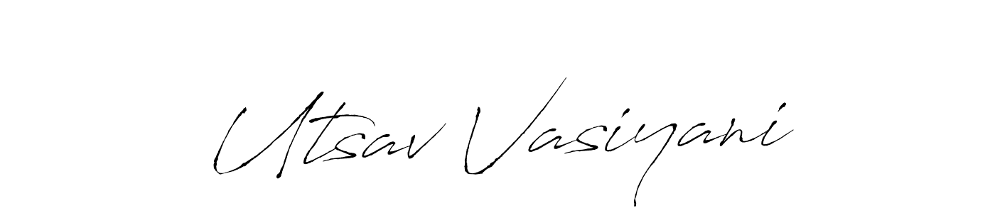 It looks lik you need a new signature style for name Utsav Vasiyani. Design unique handwritten (Antro_Vectra) signature with our free signature maker in just a few clicks. Utsav Vasiyani signature style 6 images and pictures png