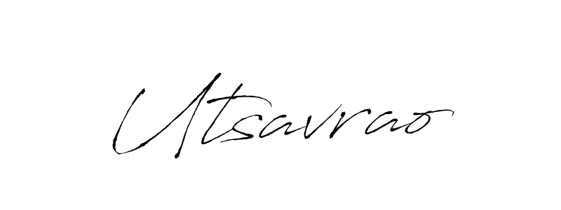 How to make Utsavrao name signature. Use Antro_Vectra style for creating short signs online. This is the latest handwritten sign. Utsavrao signature style 6 images and pictures png