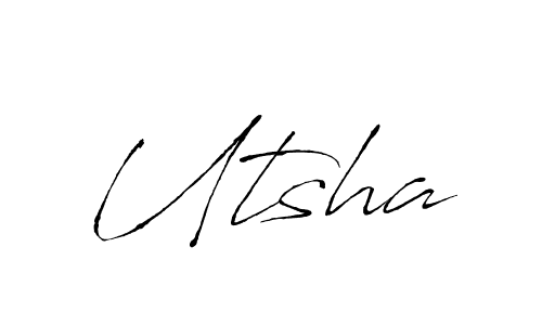 You can use this online signature creator to create a handwritten signature for the name Utsha. This is the best online autograph maker. Utsha signature style 6 images and pictures png