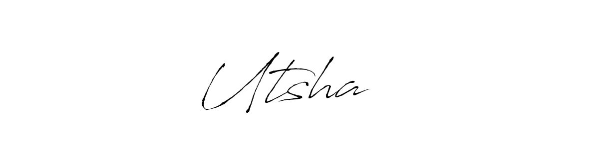 Here are the top 10 professional signature styles for the name Utsha ❤️. These are the best autograph styles you can use for your name. Utsha ❤️ signature style 6 images and pictures png