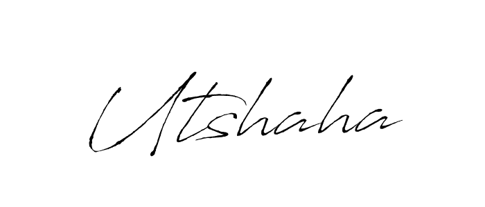 Utshaha stylish signature style. Best Handwritten Sign (Antro_Vectra) for my name. Handwritten Signature Collection Ideas for my name Utshaha. Utshaha signature style 6 images and pictures png