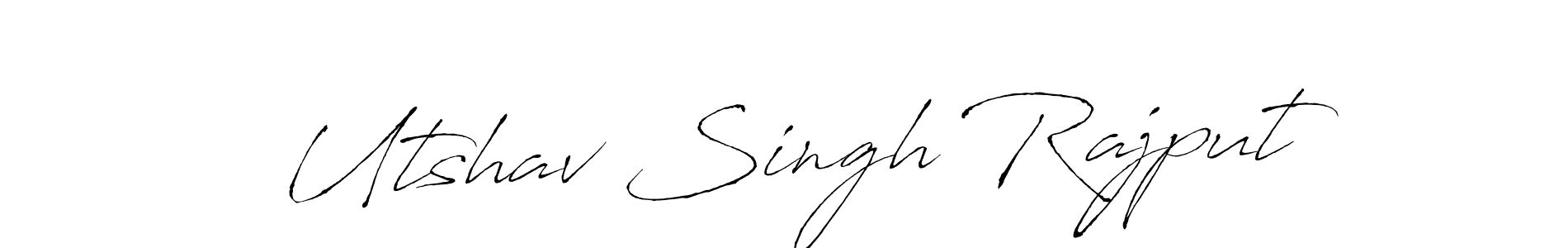 It looks lik you need a new signature style for name Utshav Singh Rajput. Design unique handwritten (Antro_Vectra) signature with our free signature maker in just a few clicks. Utshav Singh Rajput signature style 6 images and pictures png