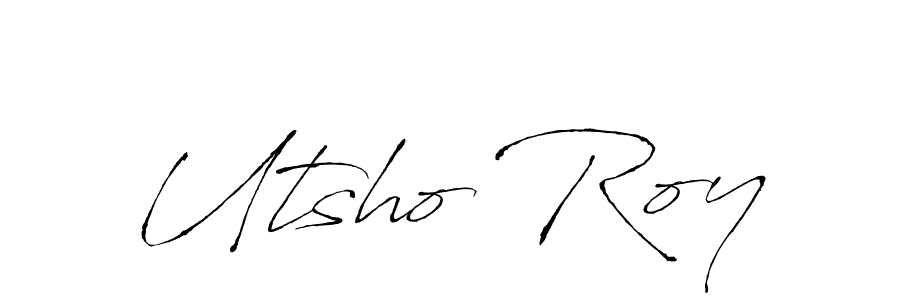 Create a beautiful signature design for name Utsho Roy. With this signature (Antro_Vectra) fonts, you can make a handwritten signature for free. Utsho Roy signature style 6 images and pictures png