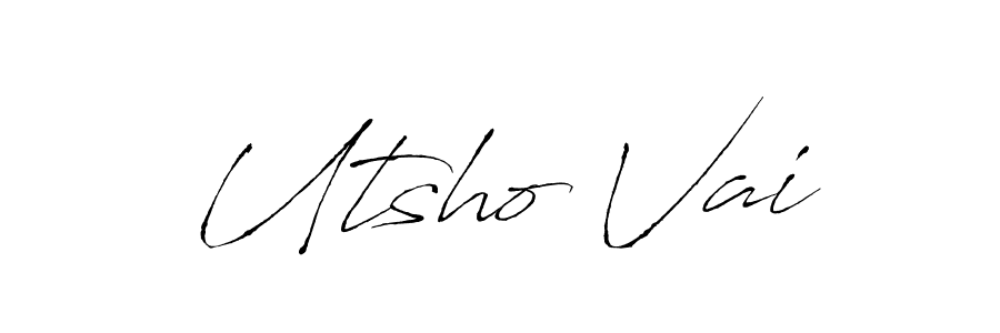 Similarly Antro_Vectra is the best handwritten signature design. Signature creator online .You can use it as an online autograph creator for name Utsho Vai. Utsho Vai signature style 6 images and pictures png