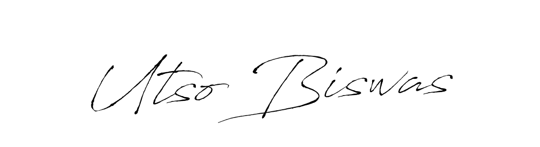 How to make Utso Biswas name signature. Use Antro_Vectra style for creating short signs online. This is the latest handwritten sign. Utso Biswas signature style 6 images and pictures png