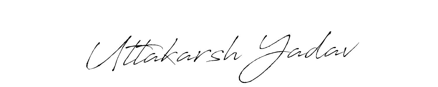 You should practise on your own different ways (Antro_Vectra) to write your name (Uttakarsh Yadav) in signature. don't let someone else do it for you. Uttakarsh Yadav signature style 6 images and pictures png