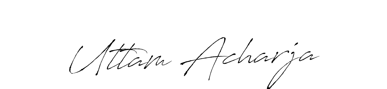 Antro_Vectra is a professional signature style that is perfect for those who want to add a touch of class to their signature. It is also a great choice for those who want to make their signature more unique. Get Uttam Acharja name to fancy signature for free. Uttam Acharja signature style 6 images and pictures png