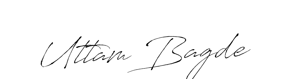 How to make Uttam Bagde signature? Antro_Vectra is a professional autograph style. Create handwritten signature for Uttam Bagde name. Uttam Bagde signature style 6 images and pictures png