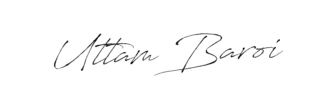 Make a beautiful signature design for name Uttam Baroi. With this signature (Antro_Vectra) style, you can create a handwritten signature for free. Uttam Baroi signature style 6 images and pictures png