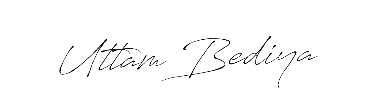 You can use this online signature creator to create a handwritten signature for the name Uttam Bediya. This is the best online autograph maker. Uttam Bediya signature style 6 images and pictures png