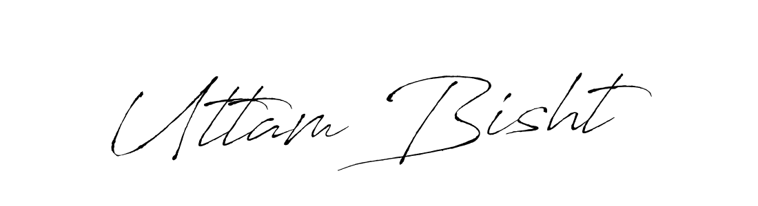 You should practise on your own different ways (Antro_Vectra) to write your name (Uttam Bisht) in signature. don't let someone else do it for you. Uttam Bisht signature style 6 images and pictures png