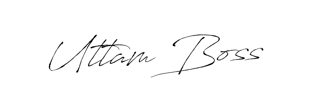 Design your own signature with our free online signature maker. With this signature software, you can create a handwritten (Antro_Vectra) signature for name Uttam Boss. Uttam Boss signature style 6 images and pictures png