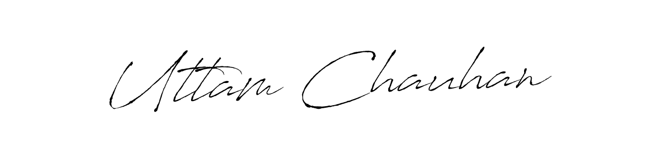 This is the best signature style for the Uttam Chauhan name. Also you like these signature font (Antro_Vectra). Mix name signature. Uttam Chauhan signature style 6 images and pictures png