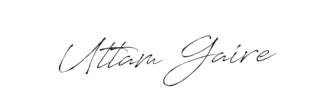 Also we have Uttam Gaire name is the best signature style. Create professional handwritten signature collection using Antro_Vectra autograph style. Uttam Gaire signature style 6 images and pictures png