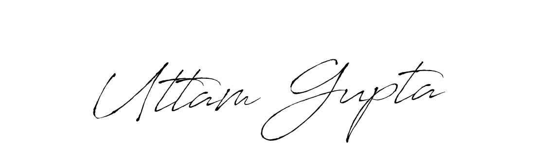 Uttam Gupta stylish signature style. Best Handwritten Sign (Antro_Vectra) for my name. Handwritten Signature Collection Ideas for my name Uttam Gupta. Uttam Gupta signature style 6 images and pictures png