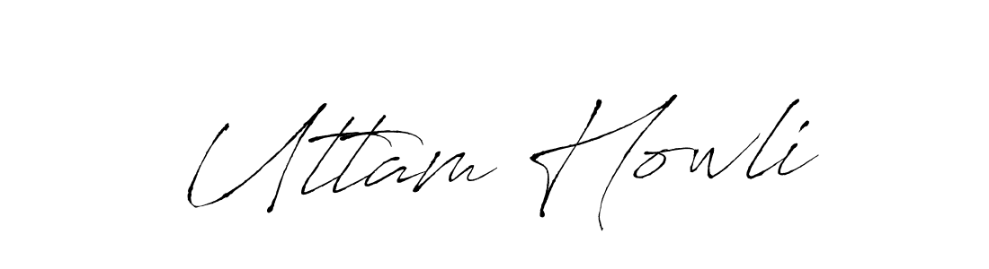 How to make Uttam Howli name signature. Use Antro_Vectra style for creating short signs online. This is the latest handwritten sign. Uttam Howli signature style 6 images and pictures png
