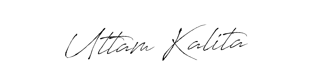 Antro_Vectra is a professional signature style that is perfect for those who want to add a touch of class to their signature. It is also a great choice for those who want to make their signature more unique. Get Uttam Kalita name to fancy signature for free. Uttam Kalita signature style 6 images and pictures png