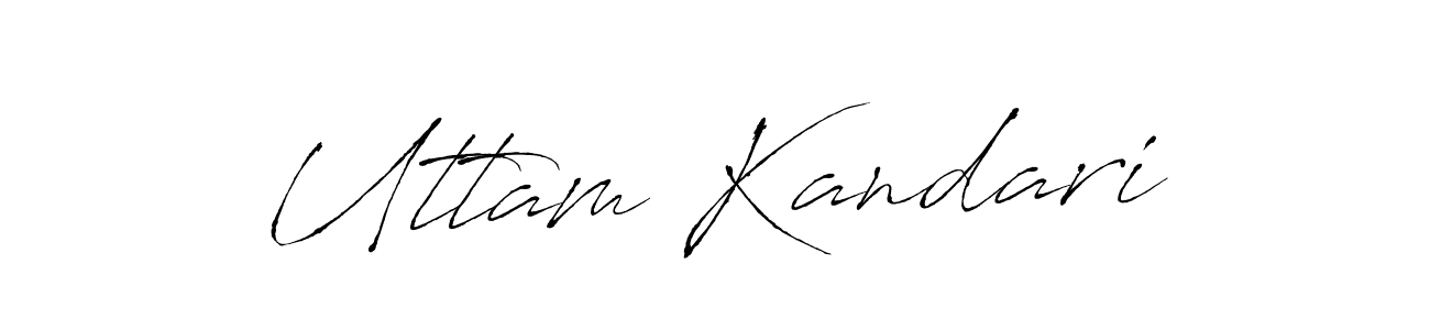 Make a beautiful signature design for name Uttam Kandari. With this signature (Antro_Vectra) style, you can create a handwritten signature for free. Uttam Kandari signature style 6 images and pictures png