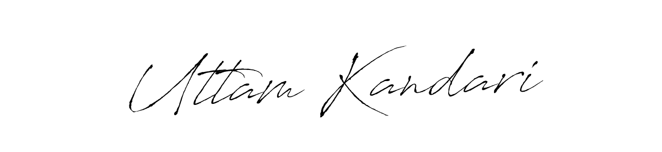Create a beautiful signature design for name Uttam Kandari. With this signature (Antro_Vectra) fonts, you can make a handwritten signature for free. Uttam Kandari signature style 6 images and pictures png