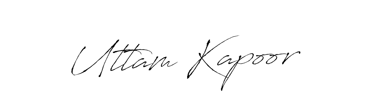 How to make Uttam Kapoor signature? Antro_Vectra is a professional autograph style. Create handwritten signature for Uttam Kapoor name. Uttam Kapoor signature style 6 images and pictures png