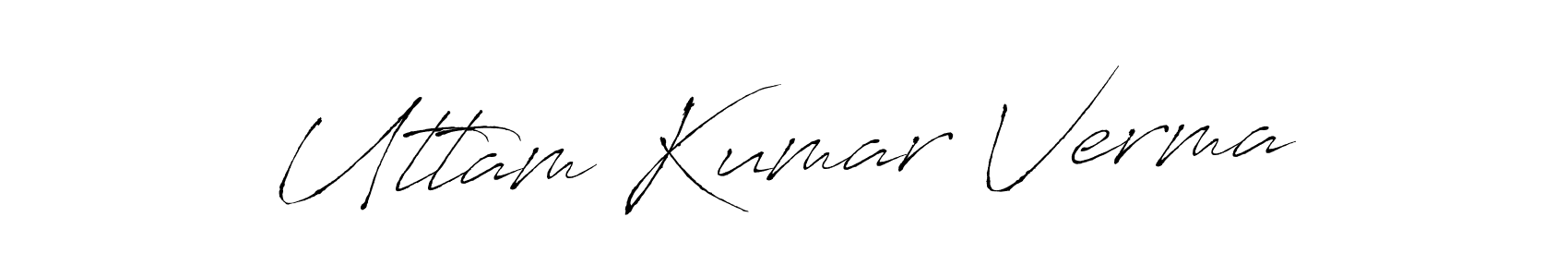 Similarly Antro_Vectra is the best handwritten signature design. Signature creator online .You can use it as an online autograph creator for name Uttam Kumar Verma. Uttam Kumar Verma signature style 6 images and pictures png