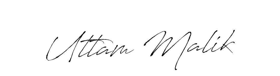 Use a signature maker to create a handwritten signature online. With this signature software, you can design (Antro_Vectra) your own signature for name Uttam Malik. Uttam Malik signature style 6 images and pictures png