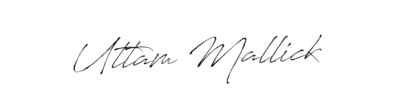 Create a beautiful signature design for name Uttam Mallick. With this signature (Antro_Vectra) fonts, you can make a handwritten signature for free. Uttam Mallick signature style 6 images and pictures png