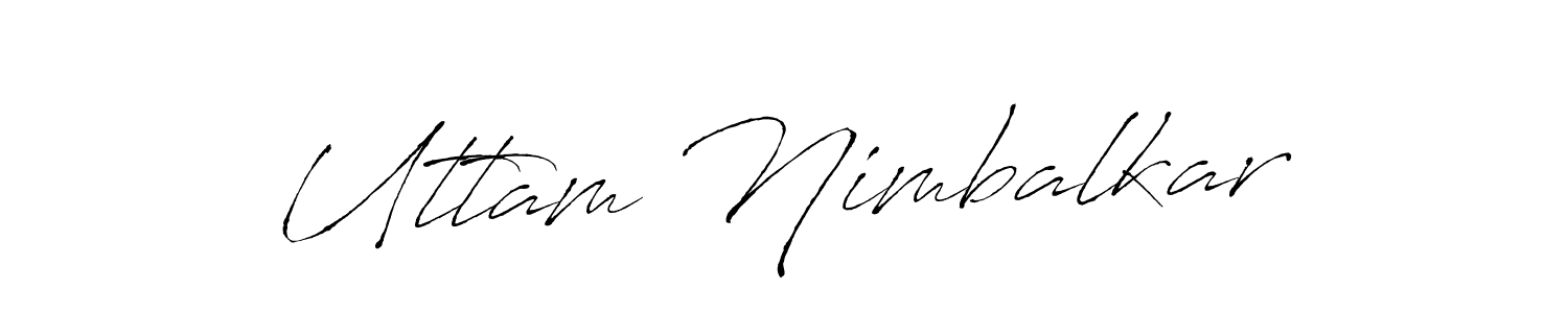 Create a beautiful signature design for name Uttam Nimbalkar. With this signature (Antro_Vectra) fonts, you can make a handwritten signature for free. Uttam Nimbalkar signature style 6 images and pictures png