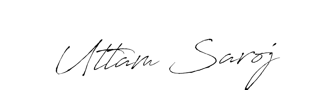 How to make Uttam Saroj signature? Antro_Vectra is a professional autograph style. Create handwritten signature for Uttam Saroj name. Uttam Saroj signature style 6 images and pictures png