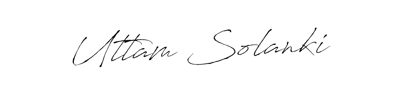 Antro_Vectra is a professional signature style that is perfect for those who want to add a touch of class to their signature. It is also a great choice for those who want to make their signature more unique. Get Uttam Solanki name to fancy signature for free. Uttam Solanki signature style 6 images and pictures png
