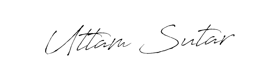Design your own signature with our free online signature maker. With this signature software, you can create a handwritten (Antro_Vectra) signature for name Uttam Sutar. Uttam Sutar signature style 6 images and pictures png