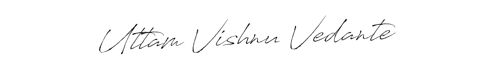 You can use this online signature creator to create a handwritten signature for the name Uttam Vishnu Vedante. This is the best online autograph maker. Uttam Vishnu Vedante signature style 6 images and pictures png