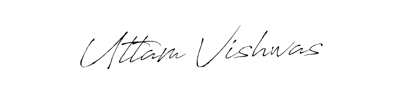 You should practise on your own different ways (Antro_Vectra) to write your name (Uttam Vishwas) in signature. don't let someone else do it for you. Uttam Vishwas signature style 6 images and pictures png