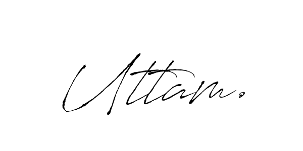 Antro_Vectra is a professional signature style that is perfect for those who want to add a touch of class to their signature. It is also a great choice for those who want to make their signature more unique. Get Uttam. name to fancy signature for free. Uttam. signature style 6 images and pictures png