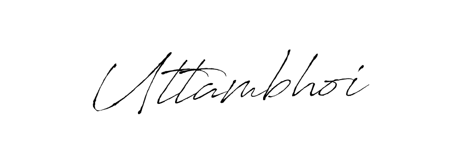 How to make Uttambhoi signature? Antro_Vectra is a professional autograph style. Create handwritten signature for Uttambhoi name. Uttambhoi signature style 6 images and pictures png