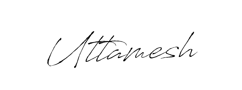 Make a beautiful signature design for name Uttamesh. With this signature (Antro_Vectra) style, you can create a handwritten signature for free. Uttamesh signature style 6 images and pictures png