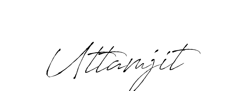 Make a beautiful signature design for name Uttamjit. With this signature (Antro_Vectra) style, you can create a handwritten signature for free. Uttamjit signature style 6 images and pictures png